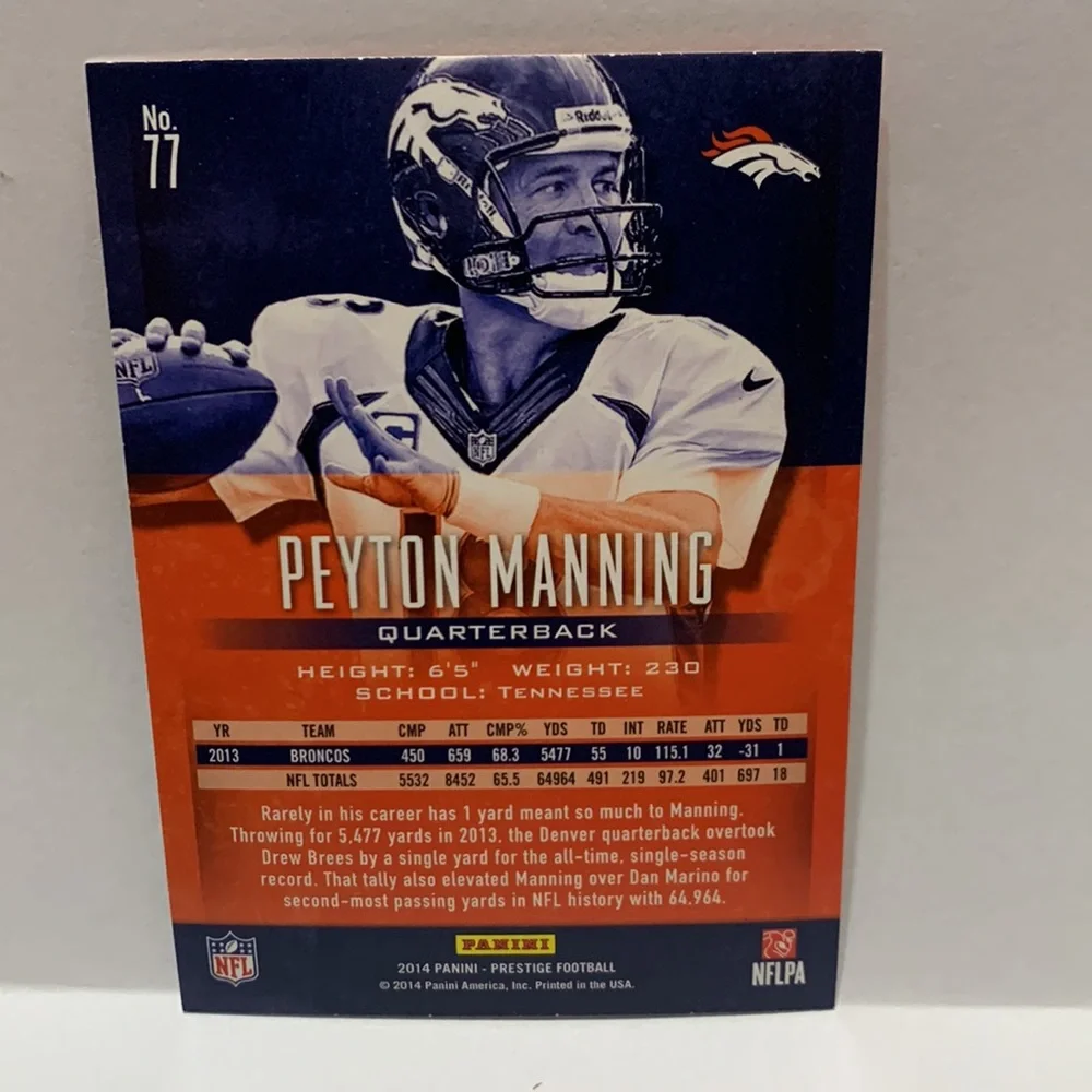 2014 Prestige #77 Peyton Manning BRONCOS (002)